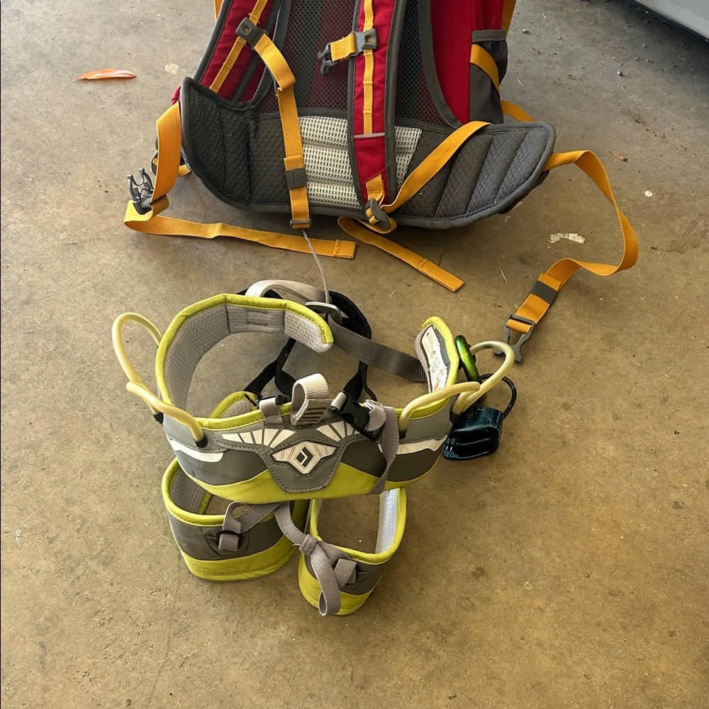 Black Diamond Climbing Harness - Gray and Yellow
